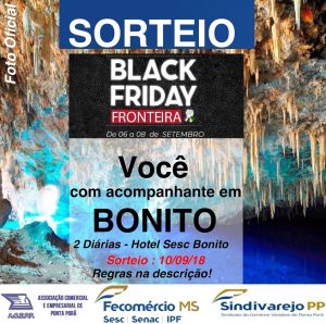 Leia mais sobre o artigo Black Friday Fronteira vai sortear estadia em hotel do Sesc em Bonito