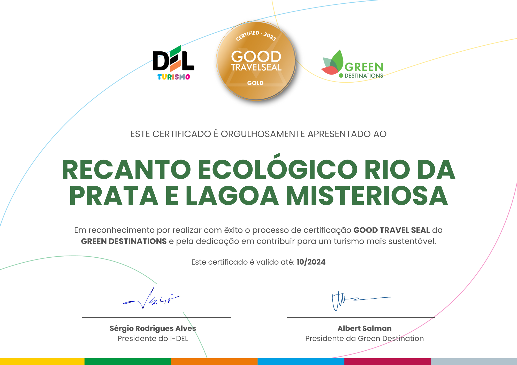 Leia mais sobre o artigo Recanto Ecológico Rio da Prata recebe selo internacional “ouro” por sustentabilidade