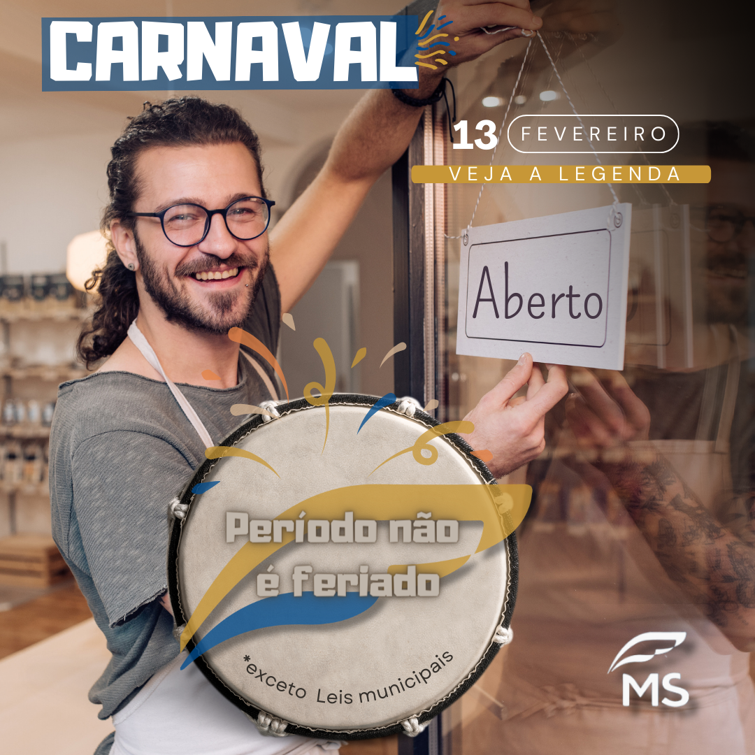 Leia mais sobre o artigo Carnaval não é feriado e comércio pode abrir normalmente, informa Fecomércio-MS
